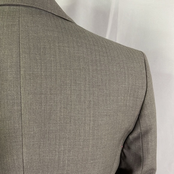 BCBGeneration Gray Classic Button Front Wool Blend Blazer - Picture 12 of 16